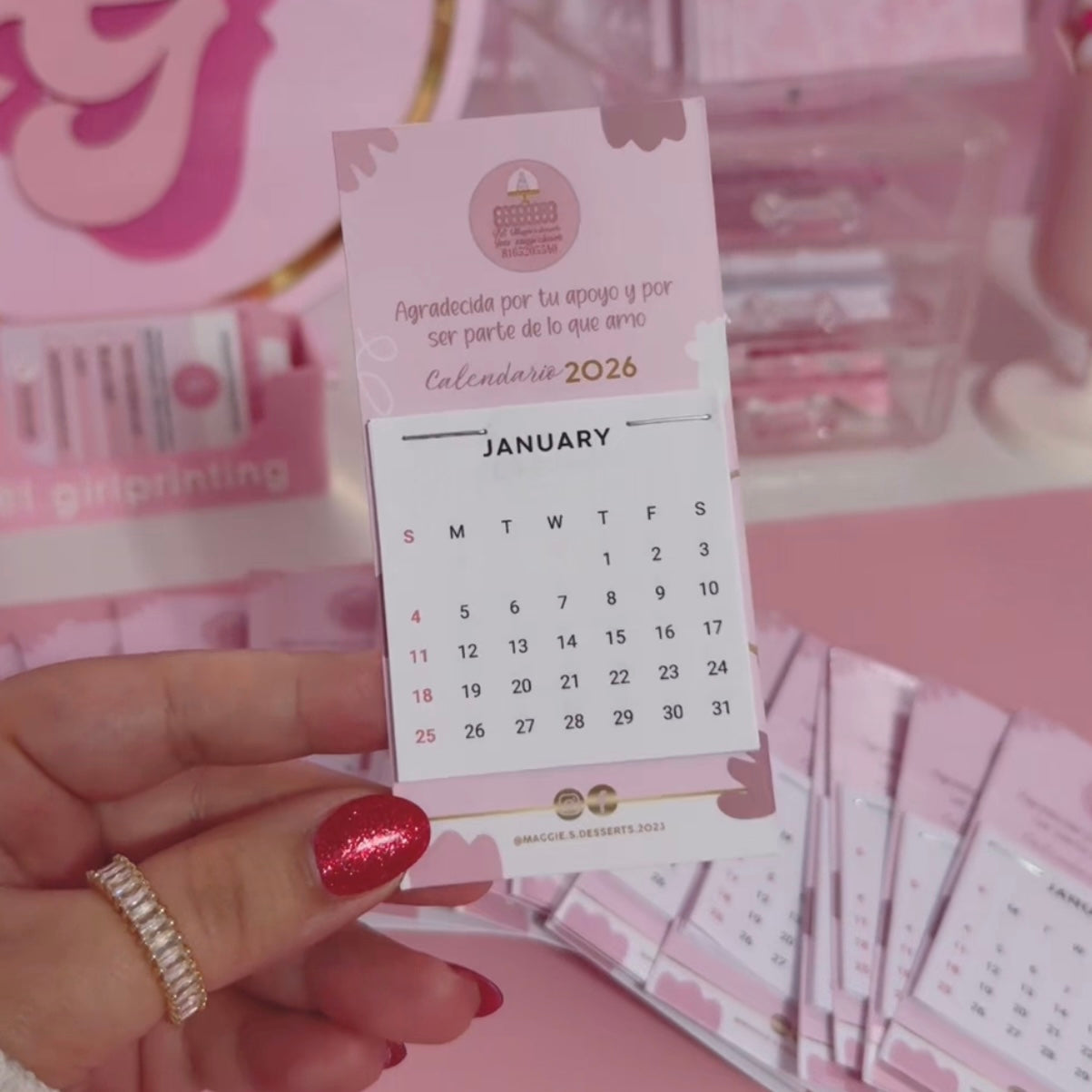 Mini calendarios personalizados