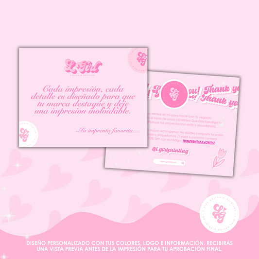 Tarjeta de Agradecimiento