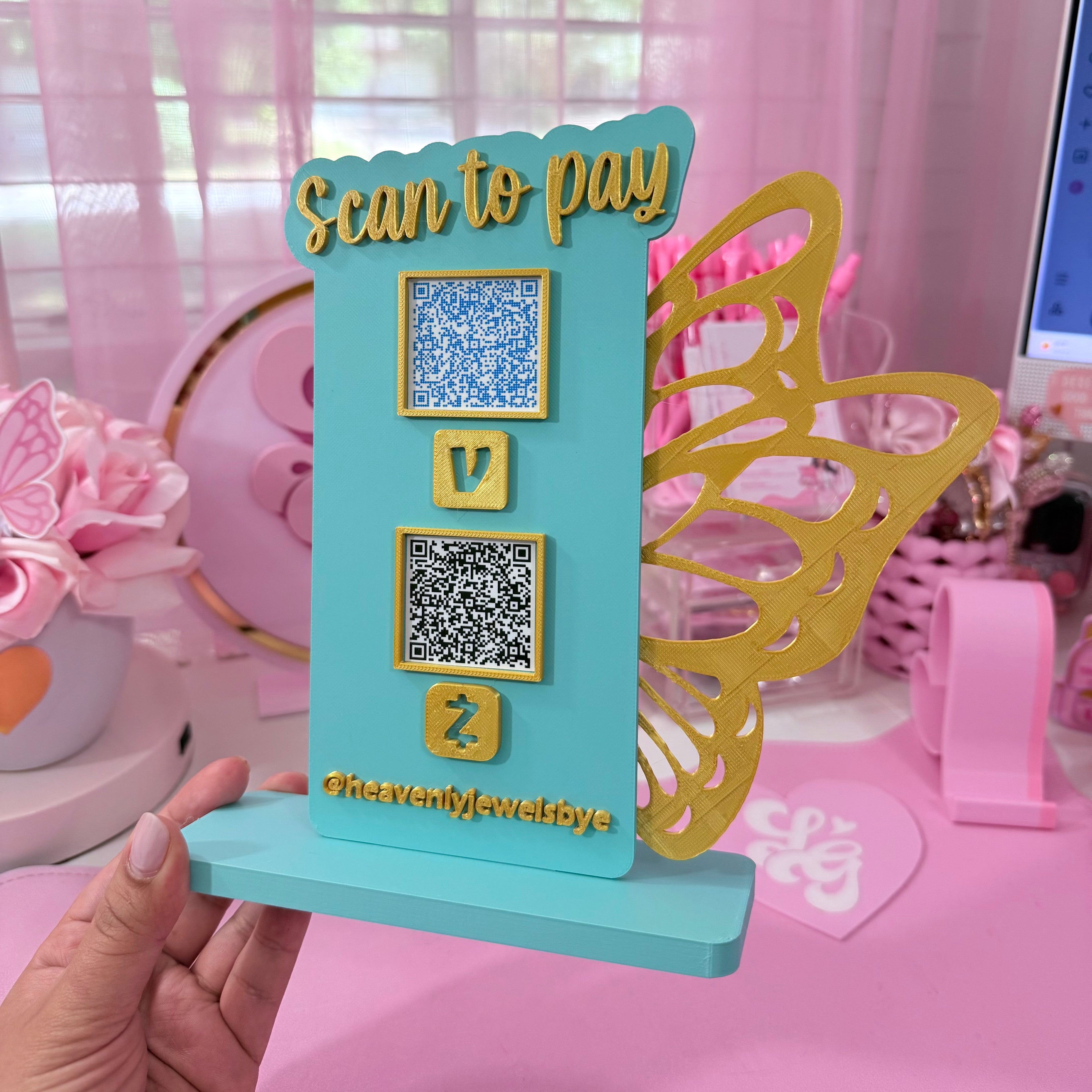 Scan to pay butterfly
