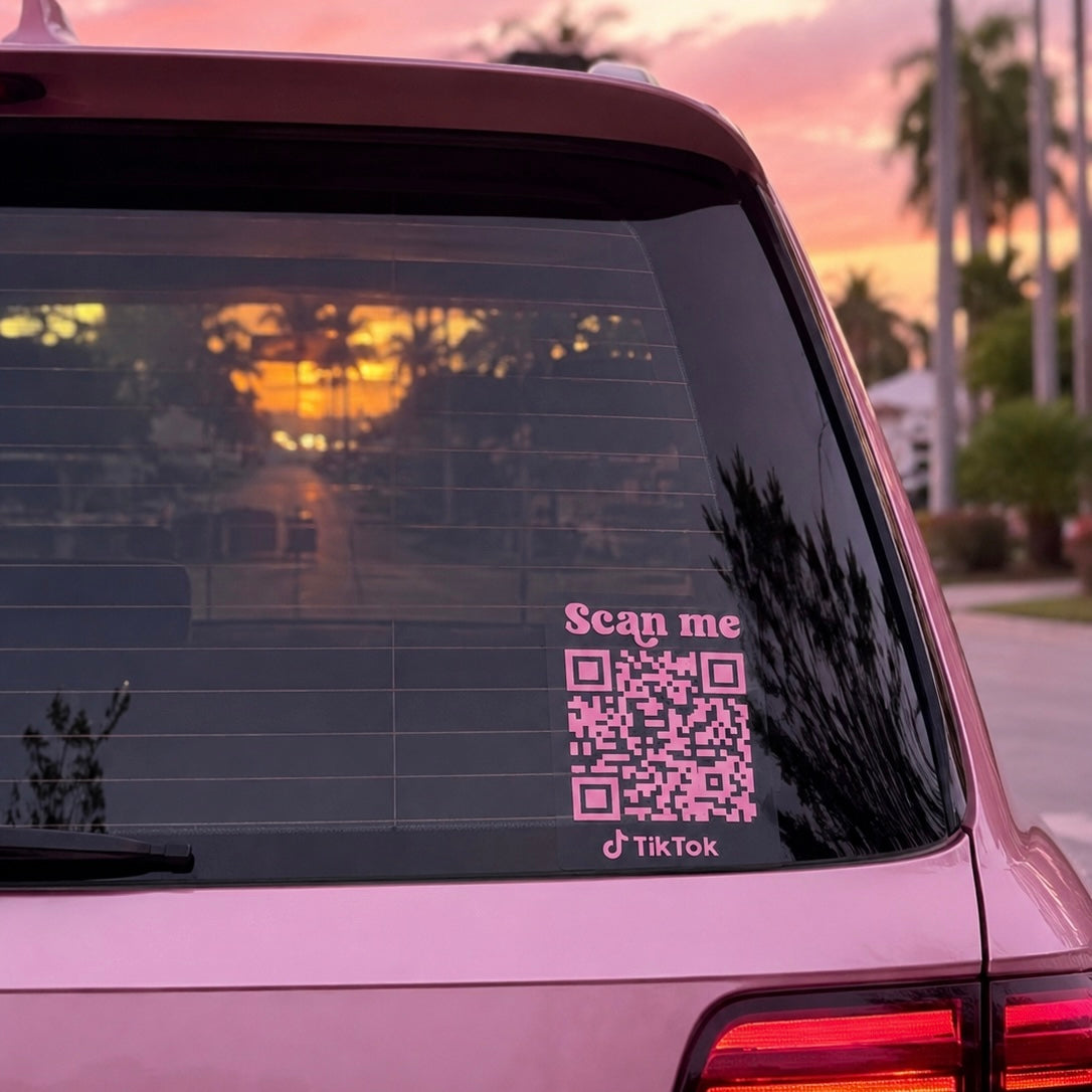 Scan me car decal 5 pulgadas