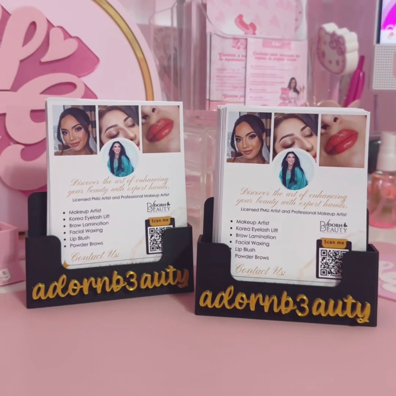 Flyer display con username