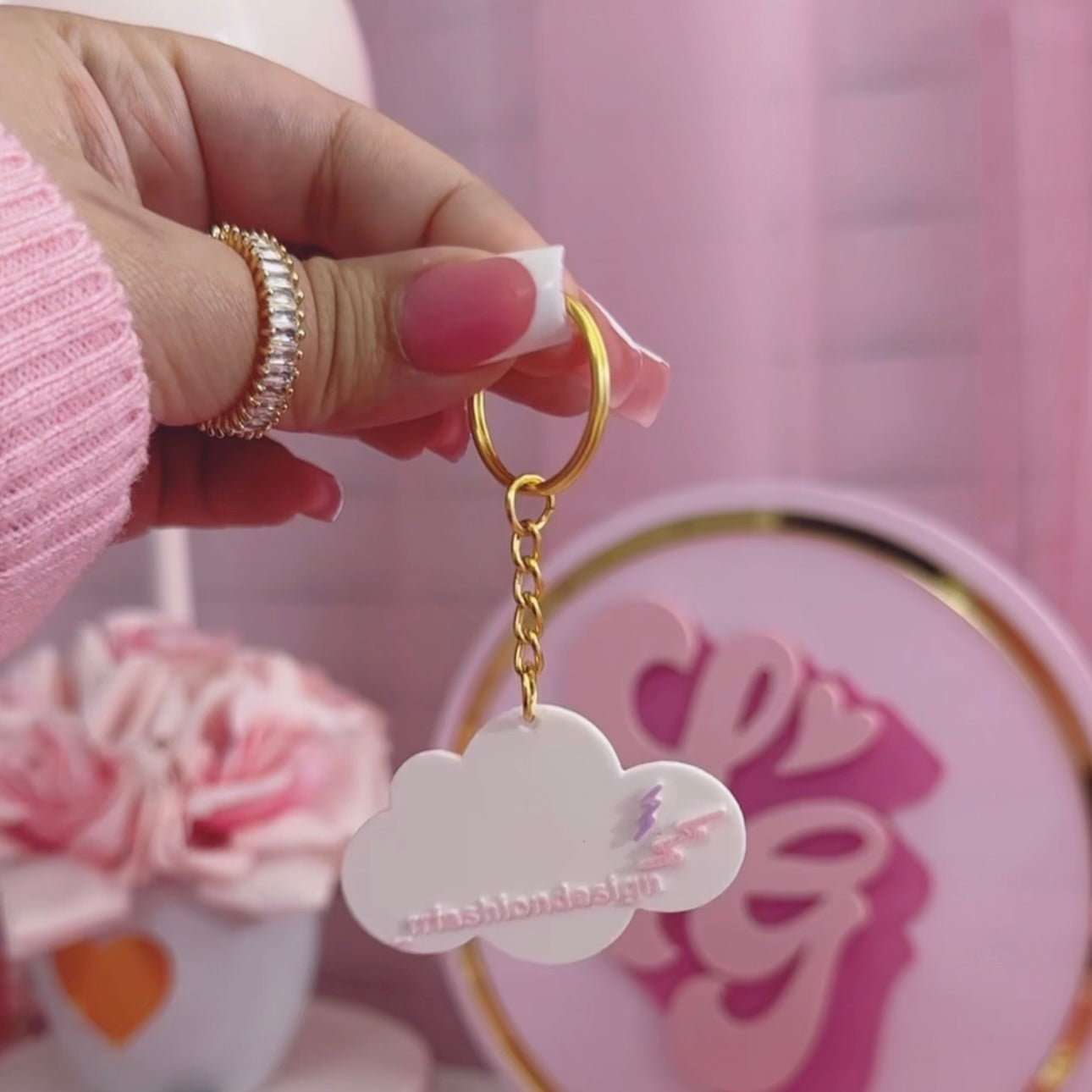 Llaveros personalizados con username