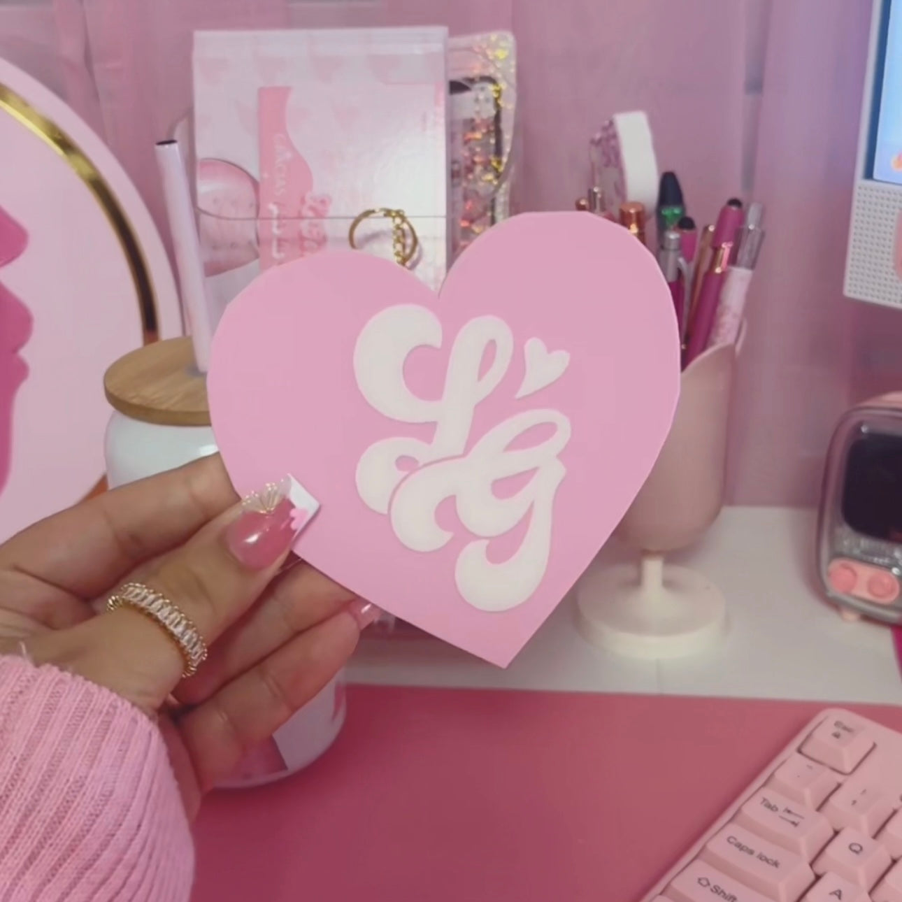 Porta vasos con logo