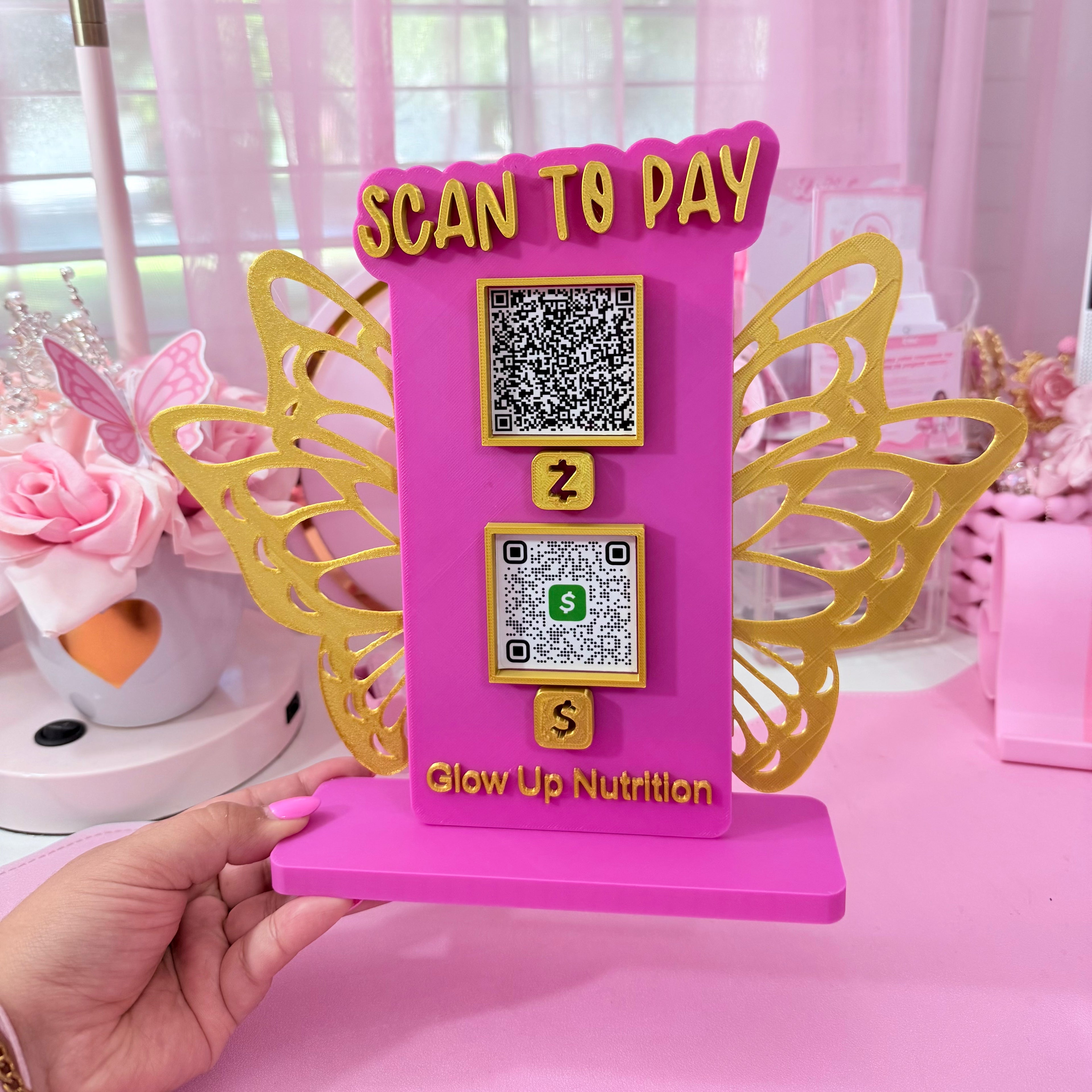 Scan to pay butterfly