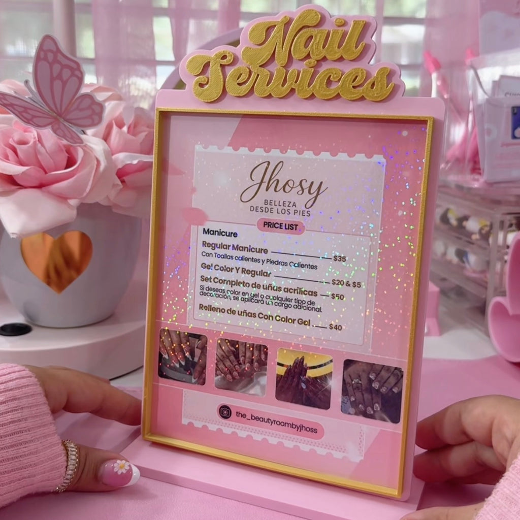 Price display (Nail tech)