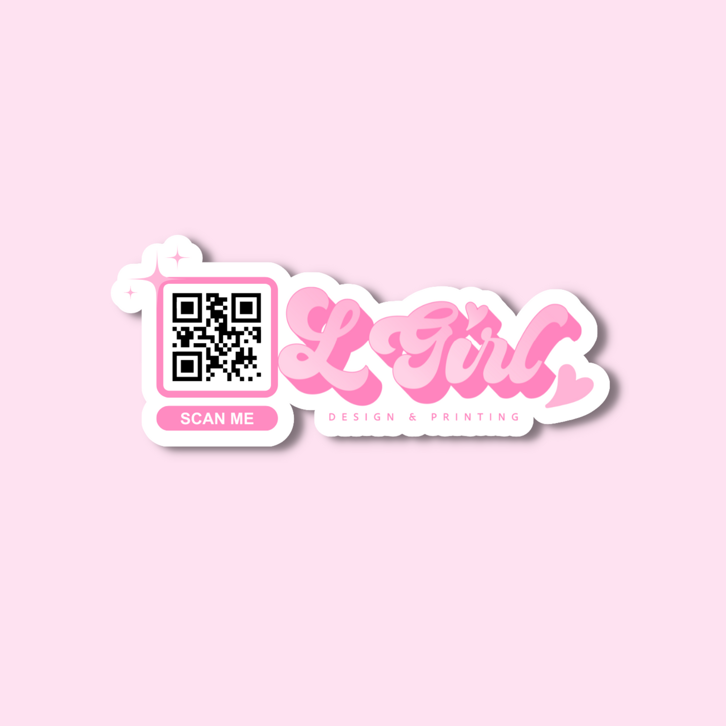 QR sticker + Logo