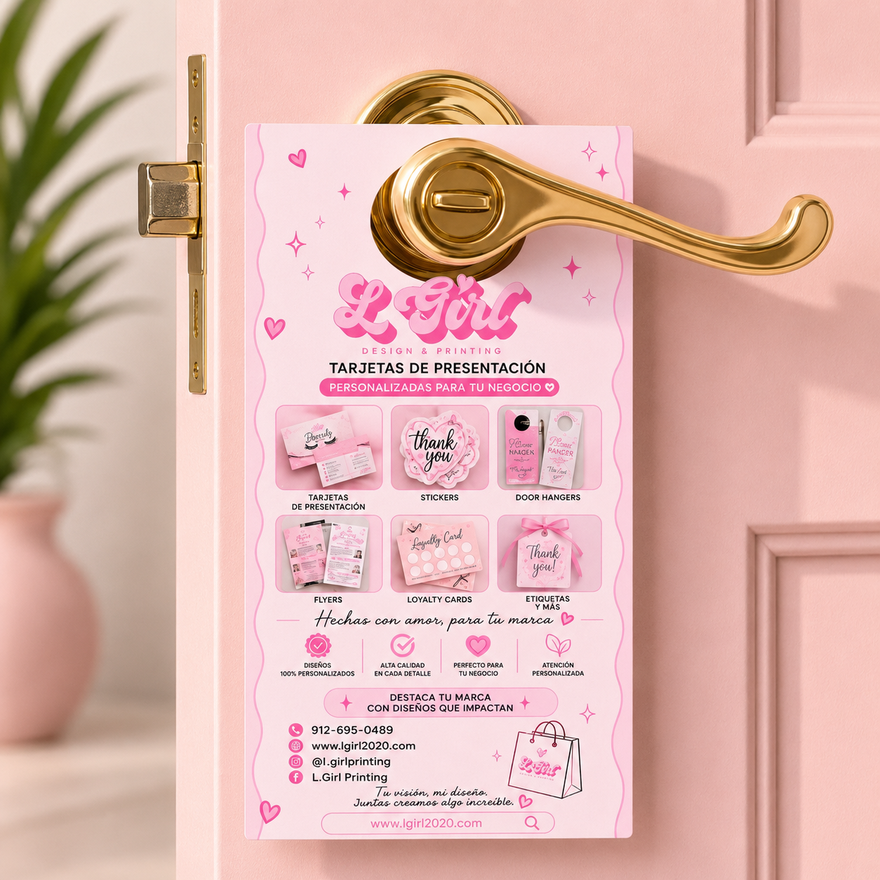 Door handle promotion