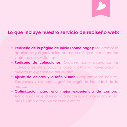 Rediseño de pagina web (Shopify)