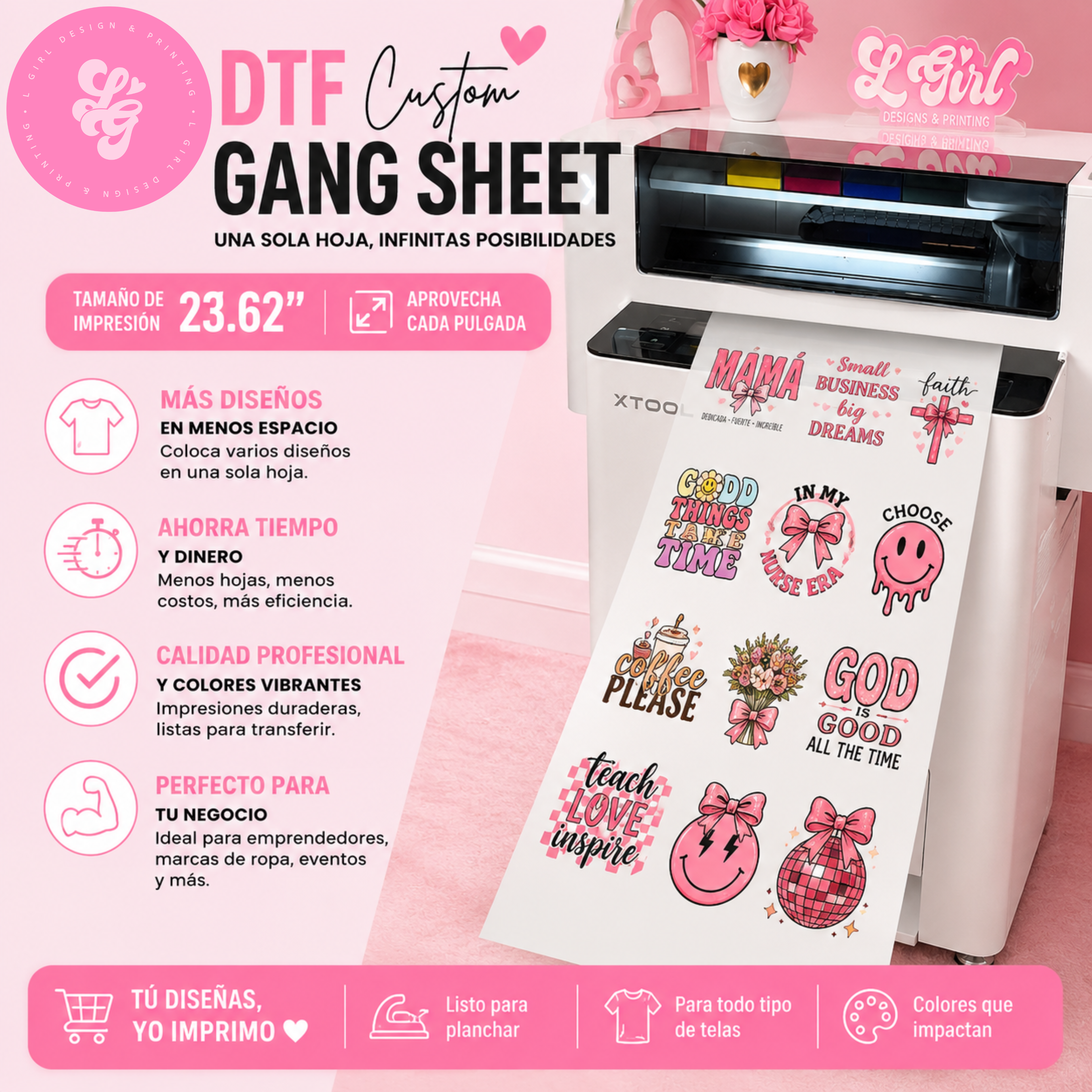 DTF Gang Sheet Prints | 12” x 23.62