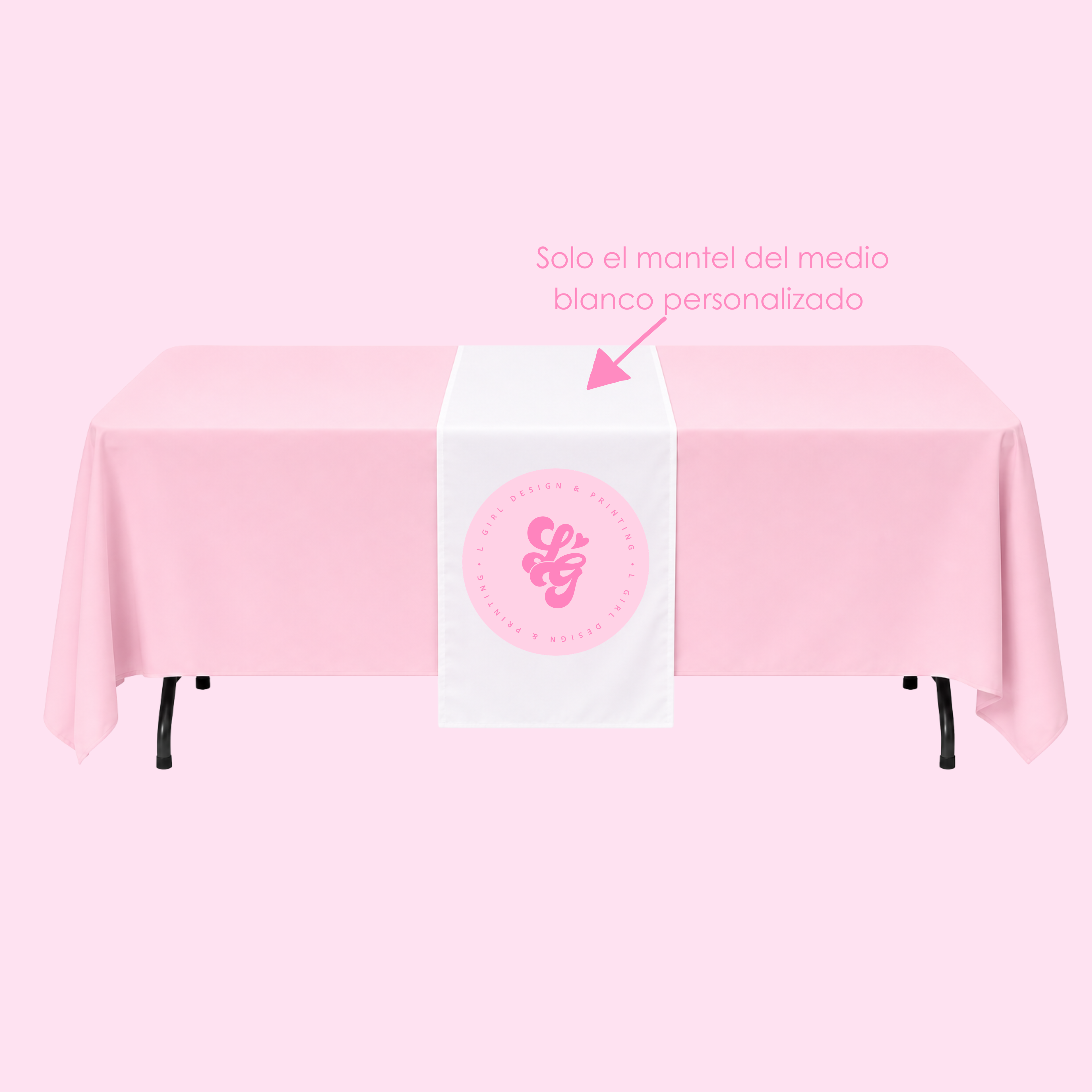 Mantel personalizado blanco