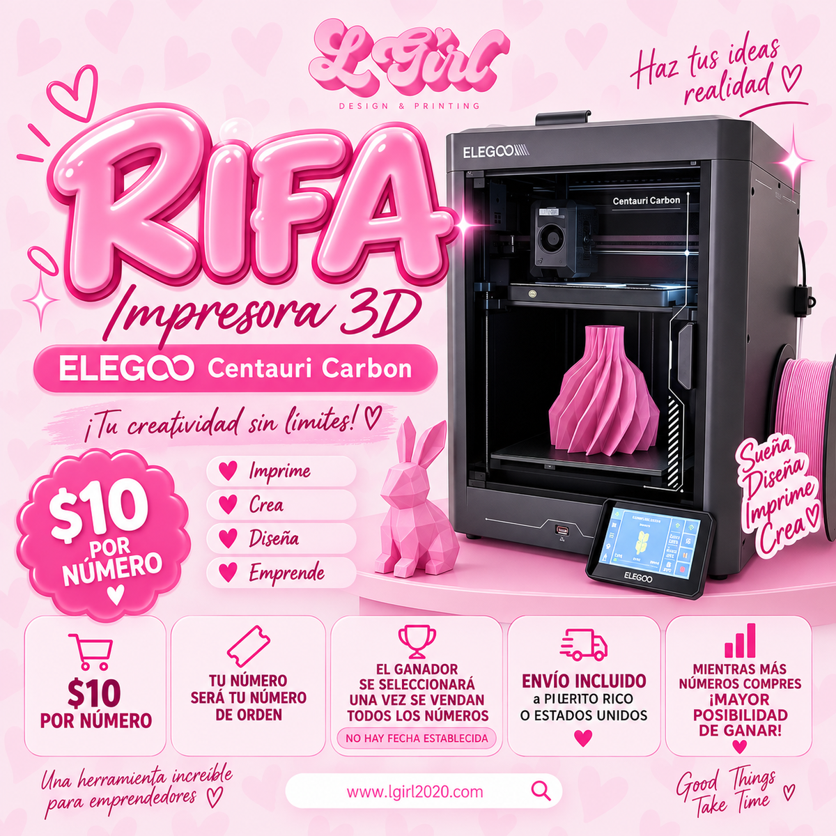 Rifa impresora 3D envío Gratis