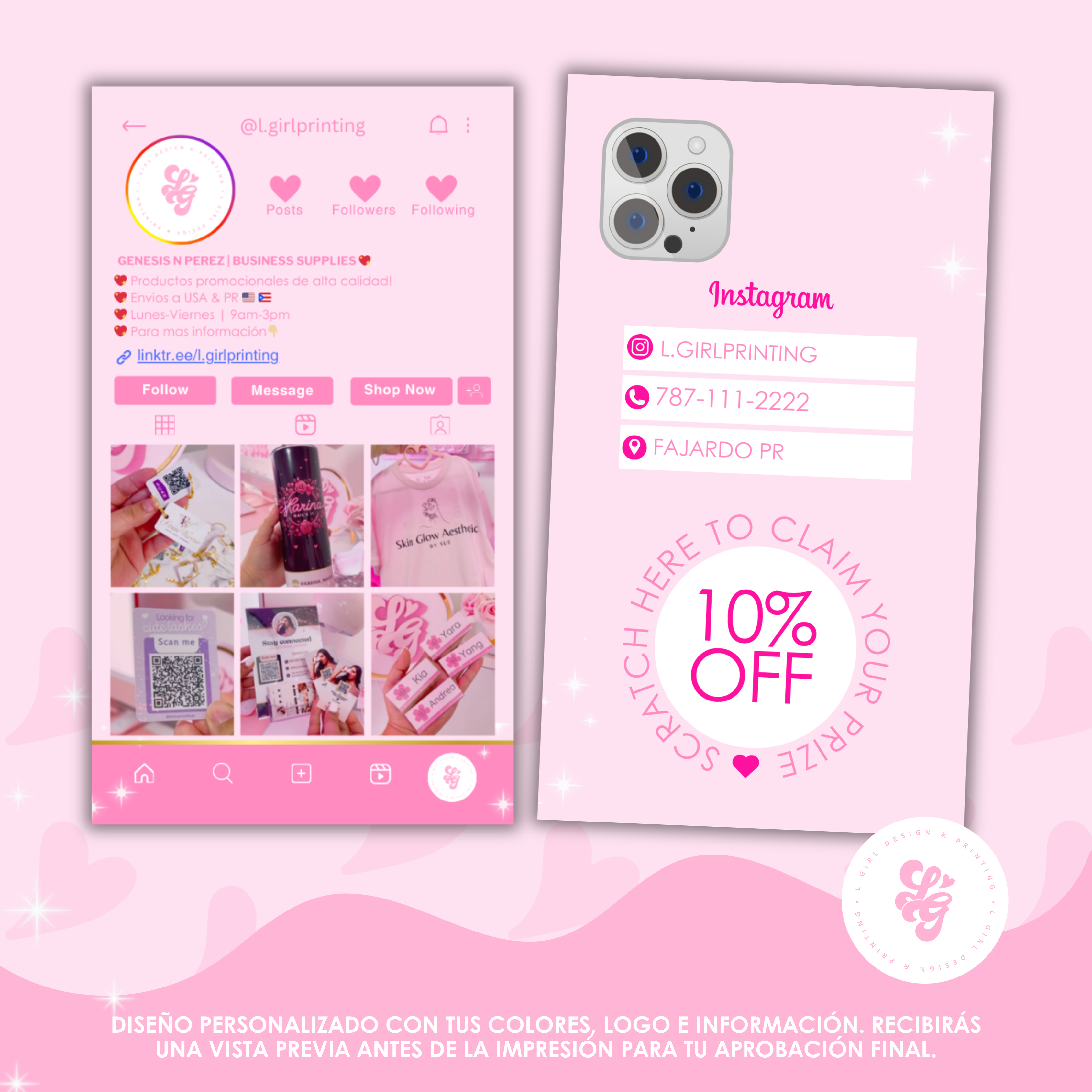 Insta Cards + Descuento